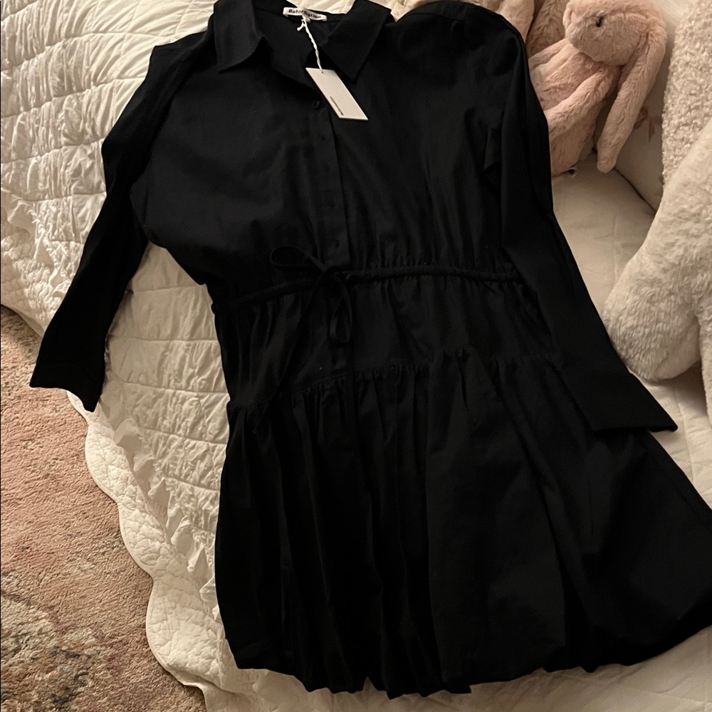 Reformation Charcoal Button-Up Blouse - Picture 4 of 6